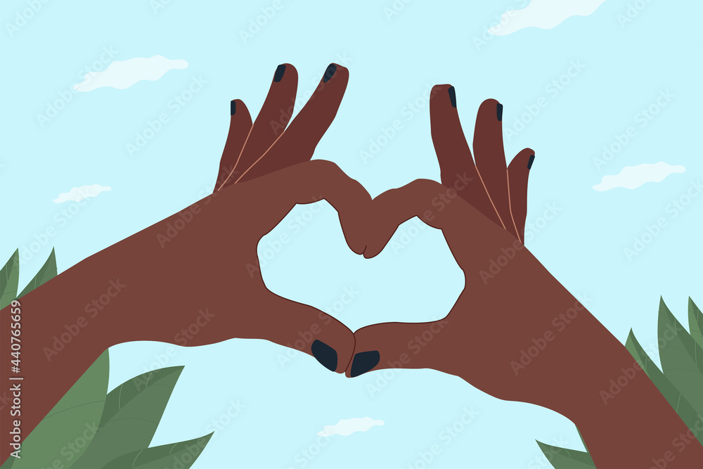 Hands in the heart gesture Hands in the heart gesture