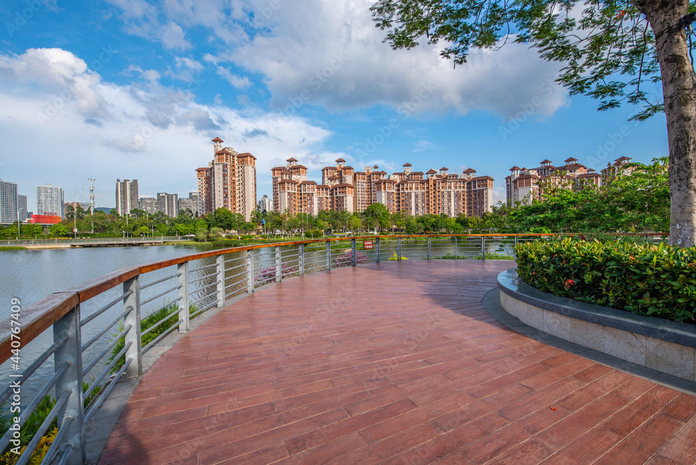 Scenery of Phoenix Lake Park, Nansha, Guangzhou, China Scenery of Phoenix Lake Park, Nansha, Guangzhou, China