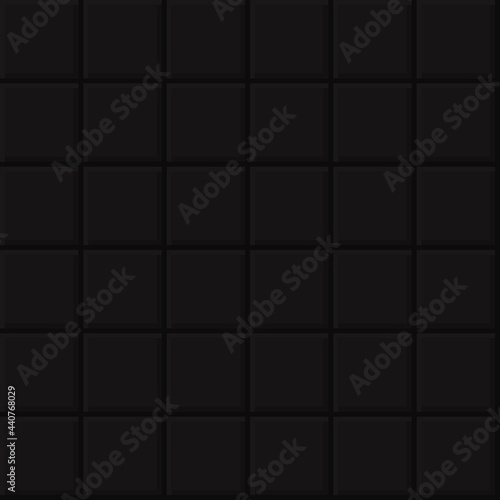 Abstract background seamless pattern. Tiles background. Black tile's vector texture.