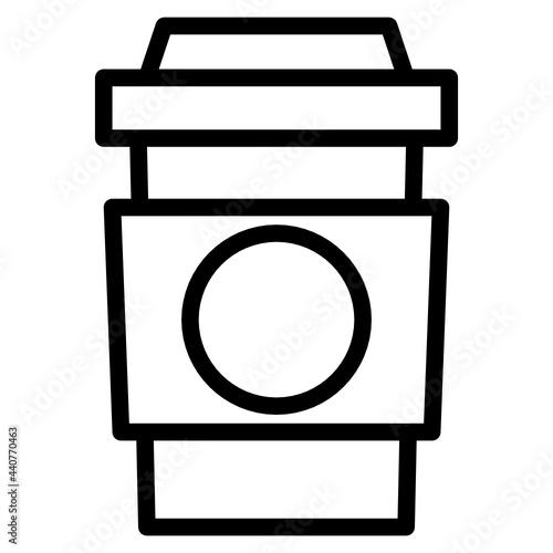 Coffee cup line icon