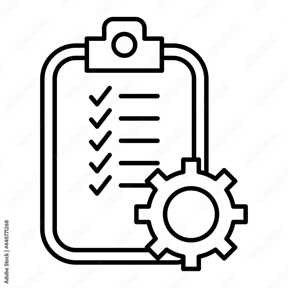Vector Project Outline Icon Design Vector Project Outline Icon Design
