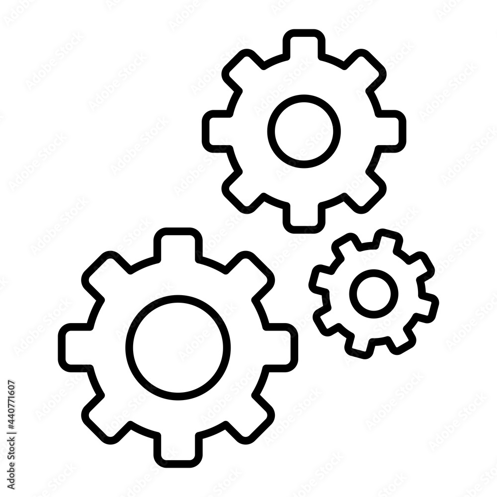 Vector Manufacture Outline Icon Design