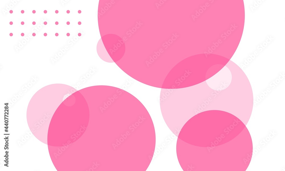 elegant abstract bubble rounds pink vector background. round shapes geometric. template for brochures, book covers, flyers, headers, banners