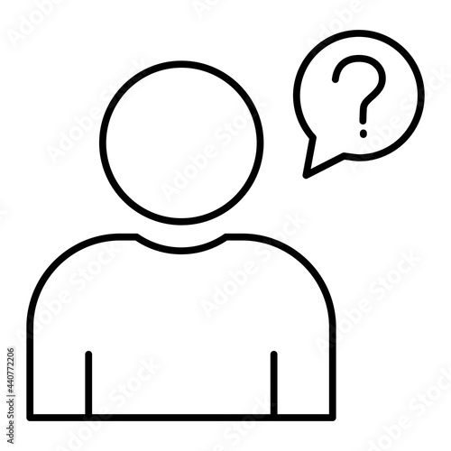 Vector Newbie Outline Icon Design