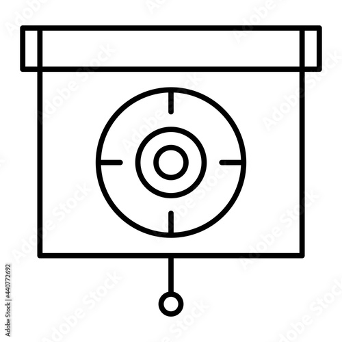  Vector Daily Target Outline Icon Design