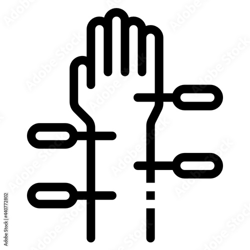 acupuncture line icon