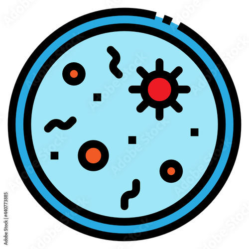 bacteria line icon