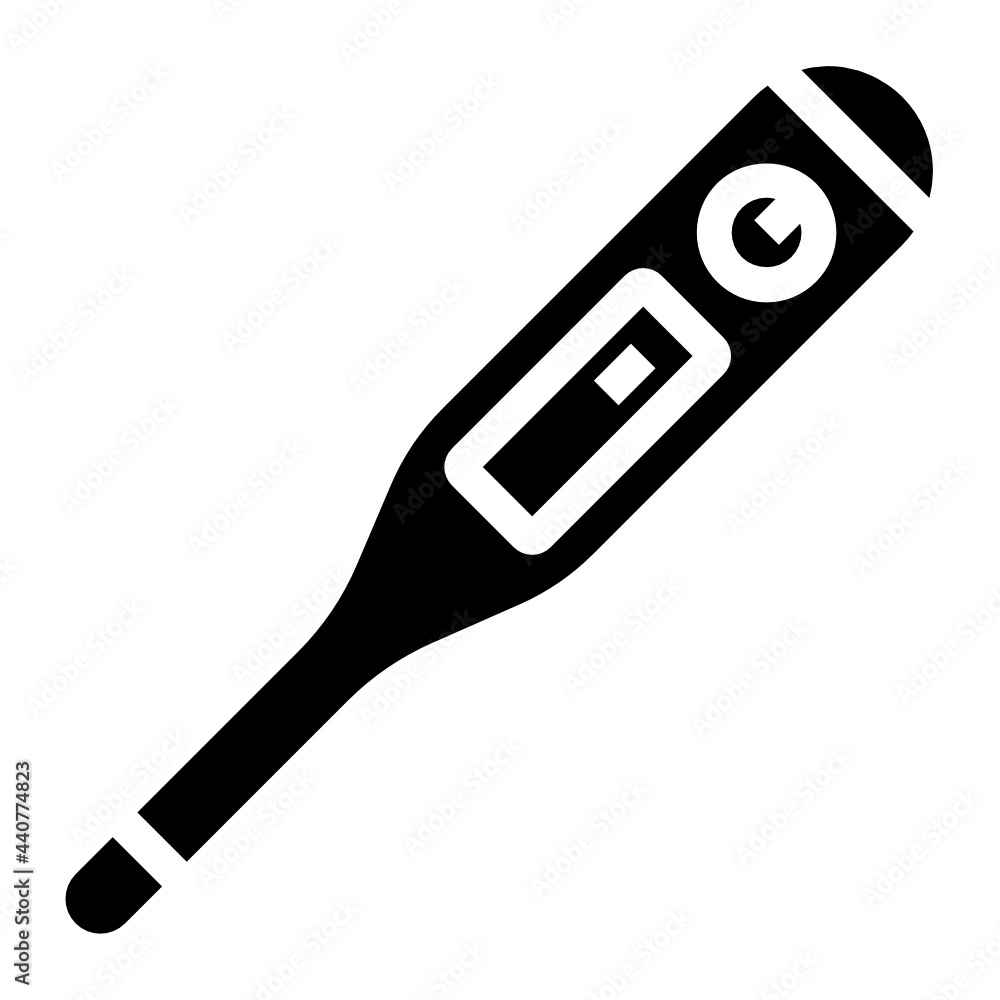 thermometer glyph icon thermometer glyph icon