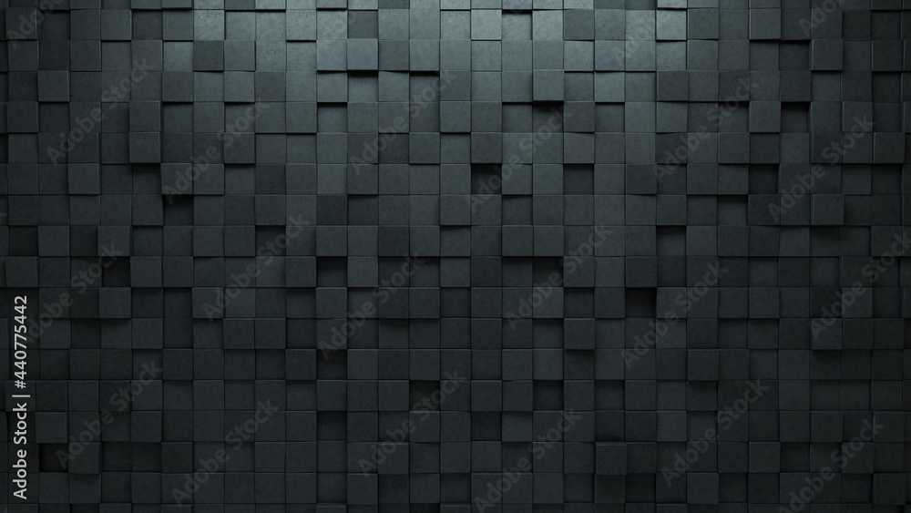 Futuristic Tiles arranged to create a Square wall. 3D, Semigloss Background formed from Concrete blocks. 3D Render Futuristic Tiles arranged to create a Square wall. 3D, Semigloss Background formed from Concrete blocks. 3D Render