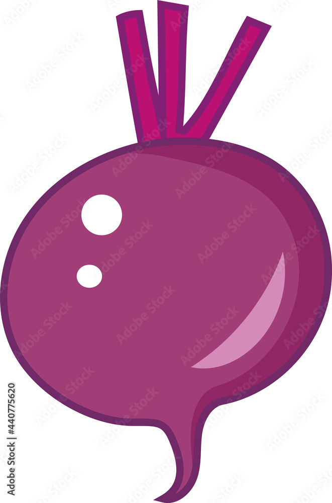 Beetroot vegetable plant hand drawn in flat vector. Clip art detox illustration. Beetroot vegetable plant hand drawn in flat vector. Clip art detox illustration.
