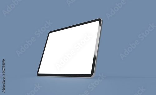 pc tablet computer ipad with blank 3d
