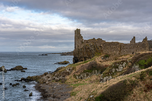 Scottish castle at coast