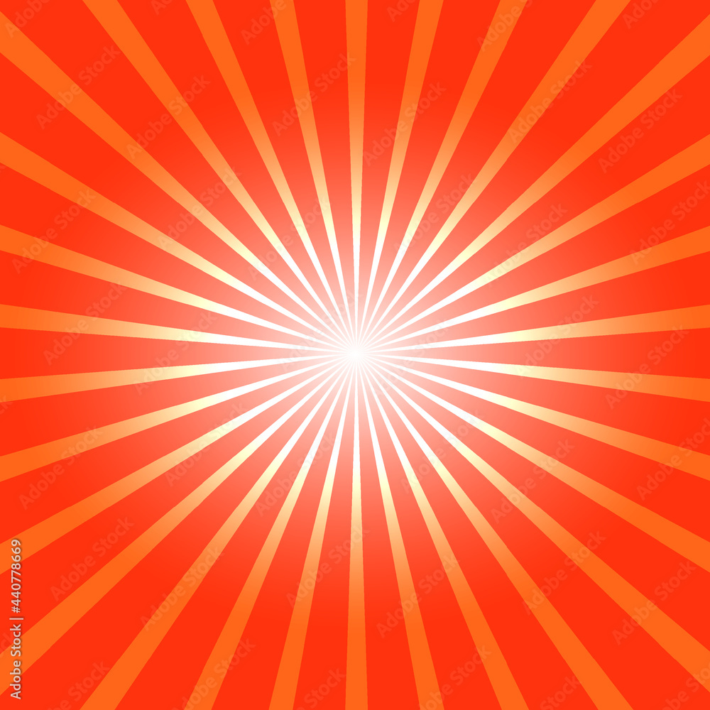 Fototapeta premium orange sunburst background