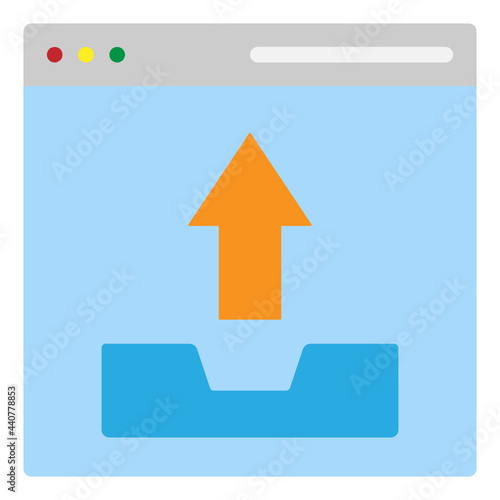upload flat icon