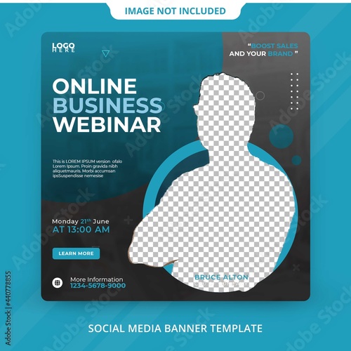 Digital Marketing Live Webinar streaming Corporate Social Media Template psd