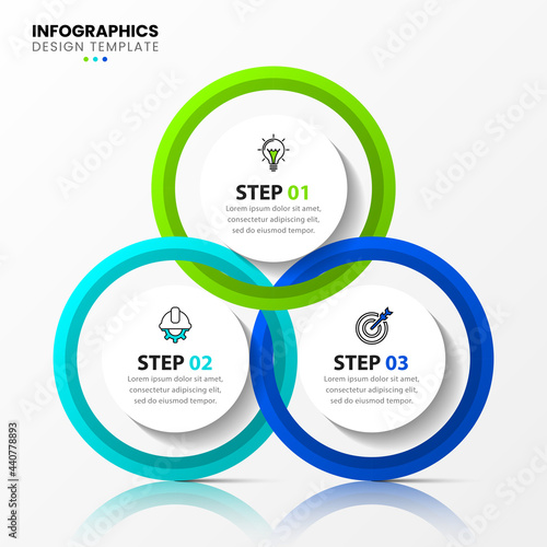 Infographic design template. Creative concept with 3 steps