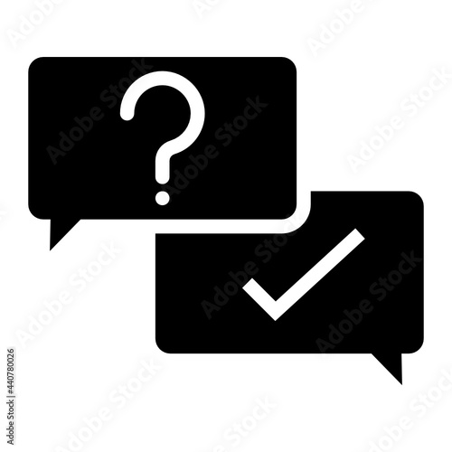 question glyph icon