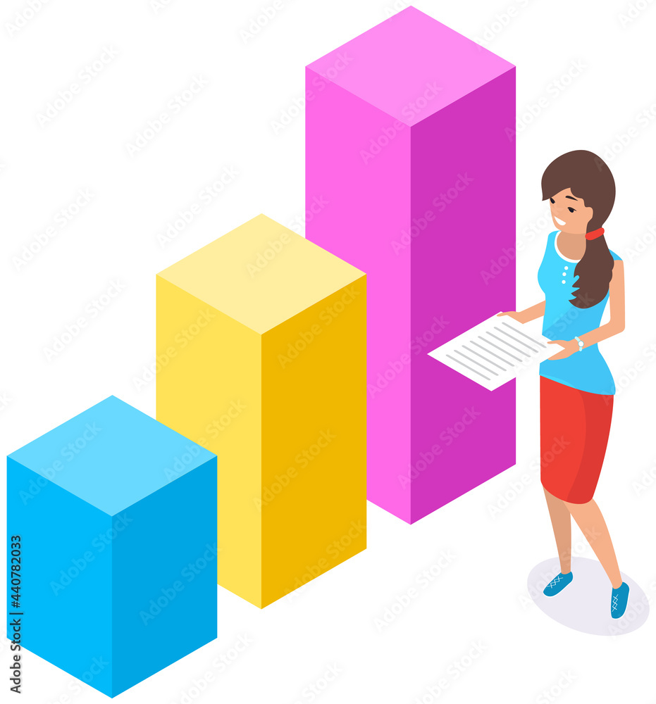 Visualize with business analytics. People work with statistical data analysis, changing indicators. Employees analyze statistical indicators, business data. Characters work with marketing research Visualize with business analytics. People work with statistical data analysis, changing indicators. Employees analyze statistical indicators, business data. Characters work with marketing research