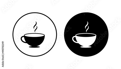 Coffee cup icon set. cup a coffee icon vector.