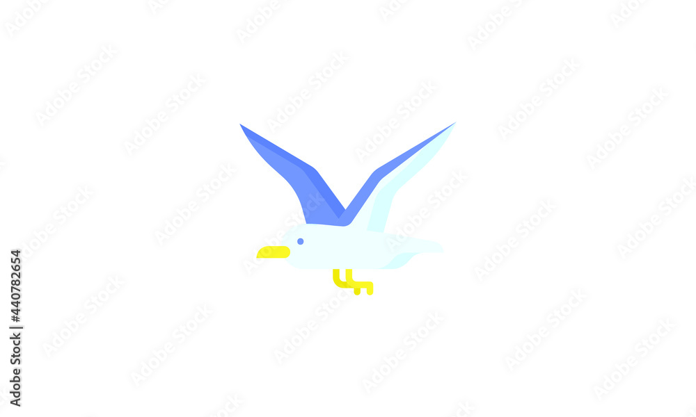 bird icon illustration vector fly