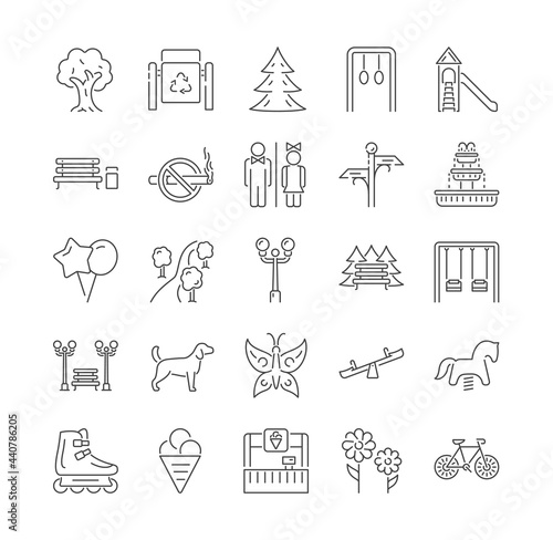 Collection of Linear Park Icons