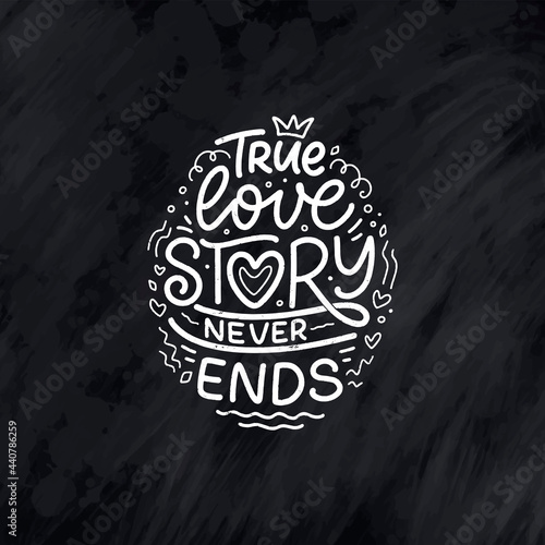 Card with slogan about love...