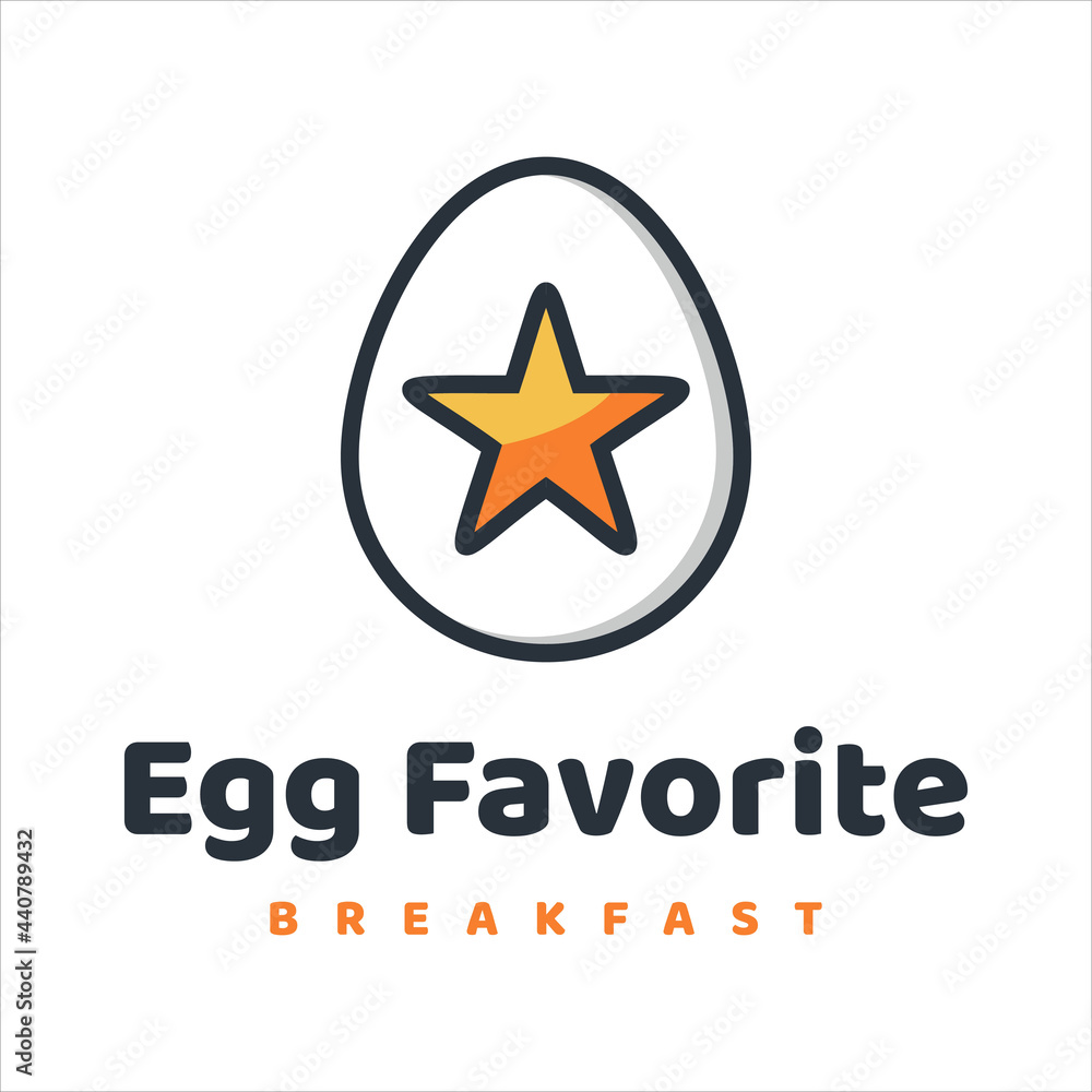 egg with star logo design template. vector illustration. egg with star logo design template. vector illustration.