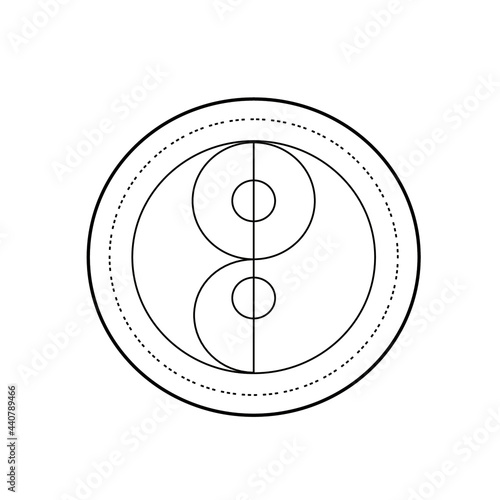 Ancient symbol of balance vector