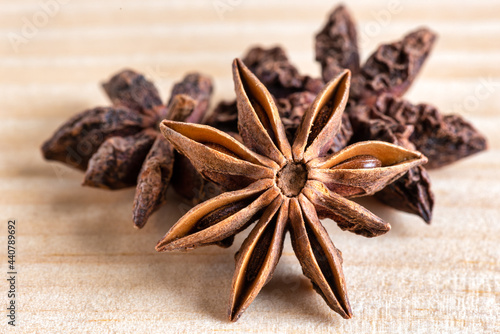 Anise star, raw food ingredient