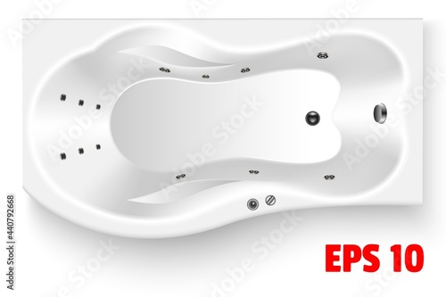 bath white plumbing isolated vector realistic eps10 4