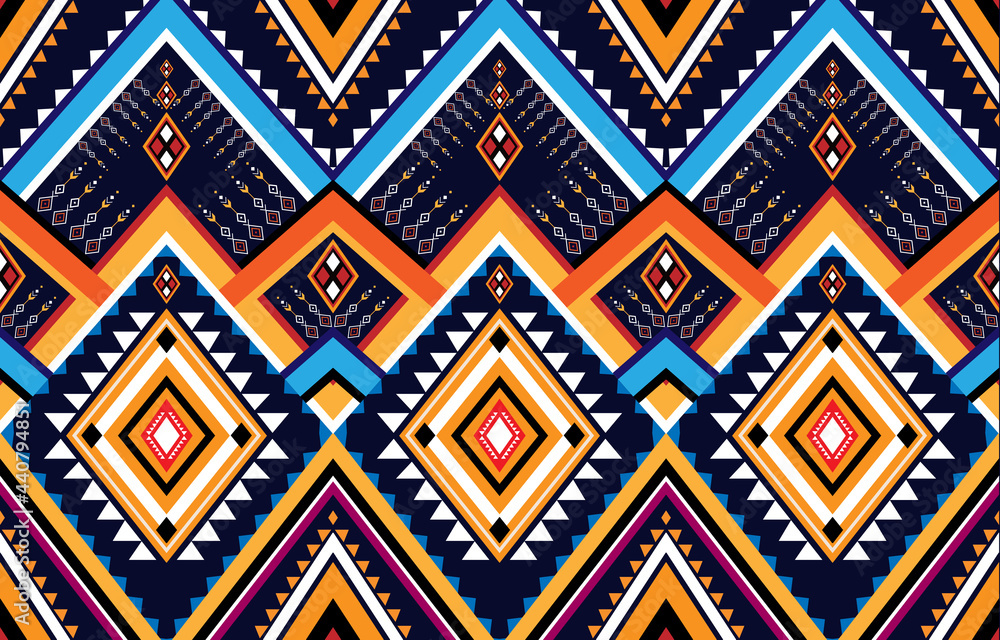 Oriental ethnic seamless pattern traditional background 
Design for carpet,wallpaper,clothing,wrapping,batik,
fabric,Vector illustration embroidery style.
