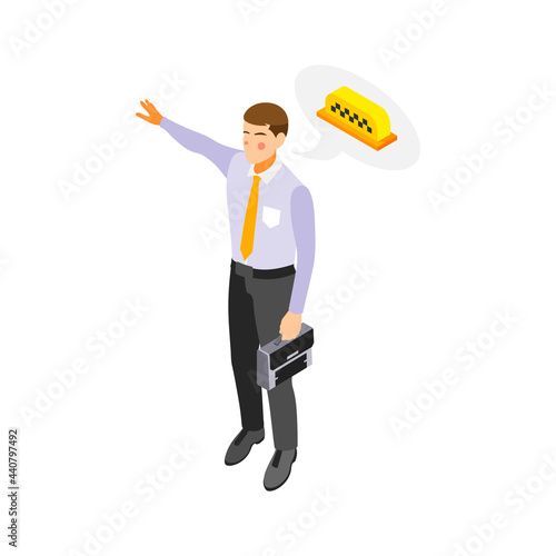 Hailing Taxi Icon