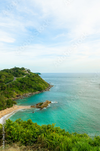 Crystal Andaman ocean view from windmill viewpoint over looking yang beach, Phuket Thailand