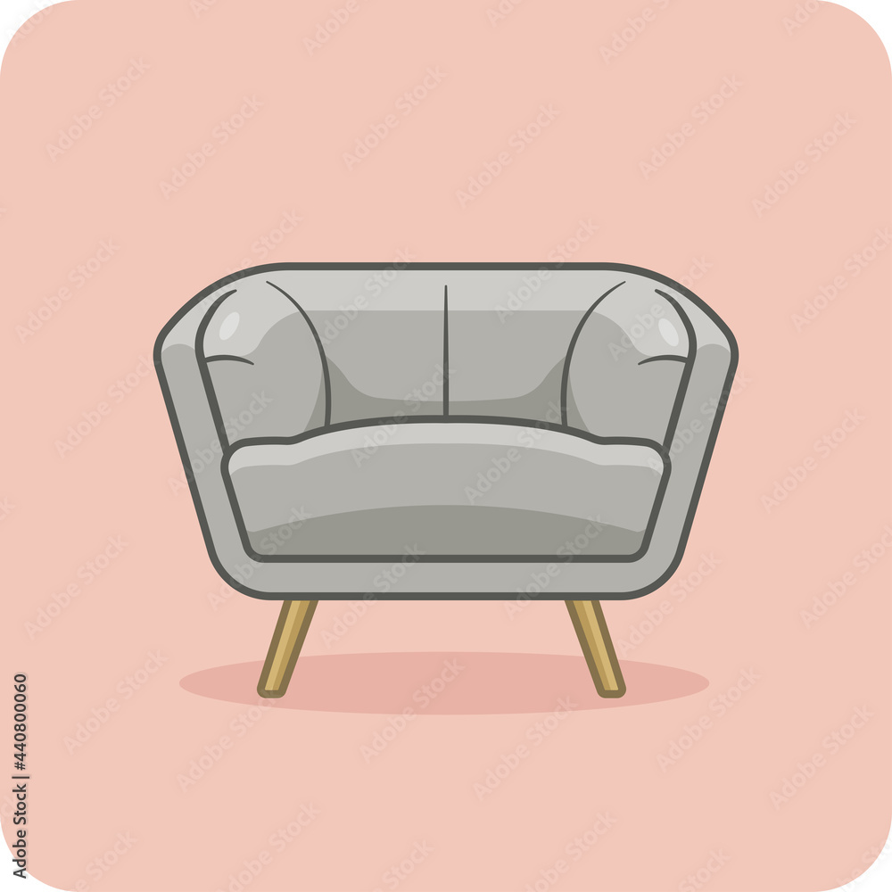 Modern chair furniture leg wood, vector design and isolated background. Modern chair furniture leg wood, vector design and isolated background.