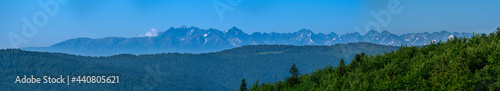 Panorama Tatr z Beskidu Wyspowego - Kutrzyca