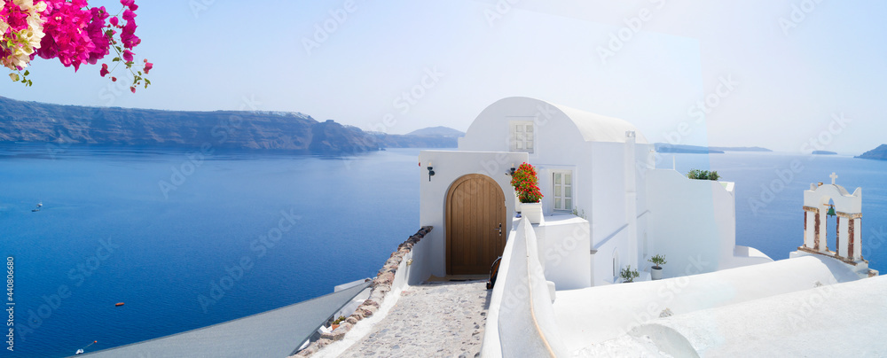 Obraz premium beautiful details of Santorini island, Greece