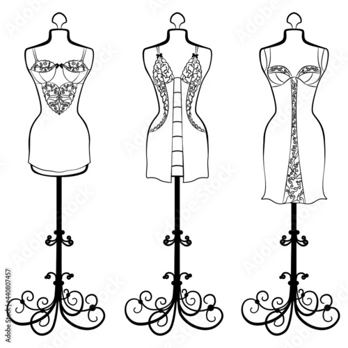 black and white mannequin