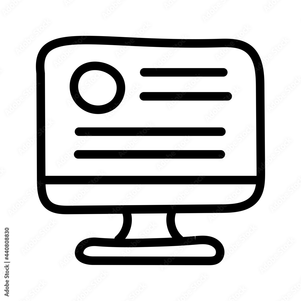 An editable design icon of online content An editable design icon of online content