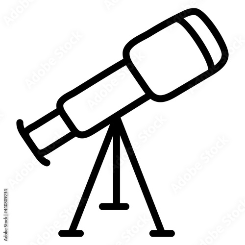 A unique design icon of telescope