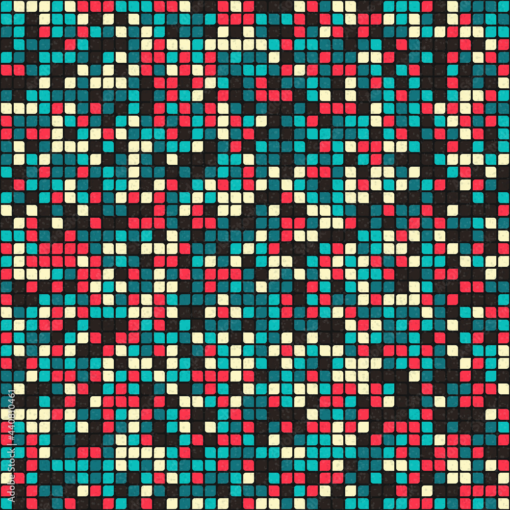 Fototapeta premium Abstract Geometric Pattern generative computational art illustration