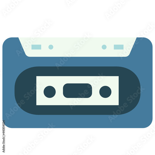 cassette flat icon