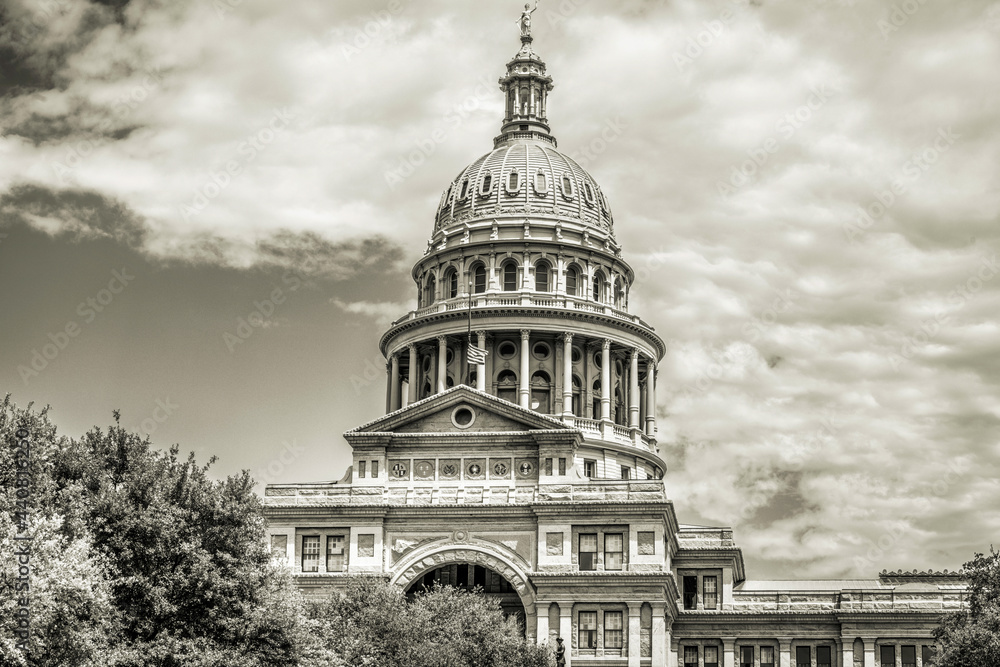 Texas state capitol building in Austin Texas