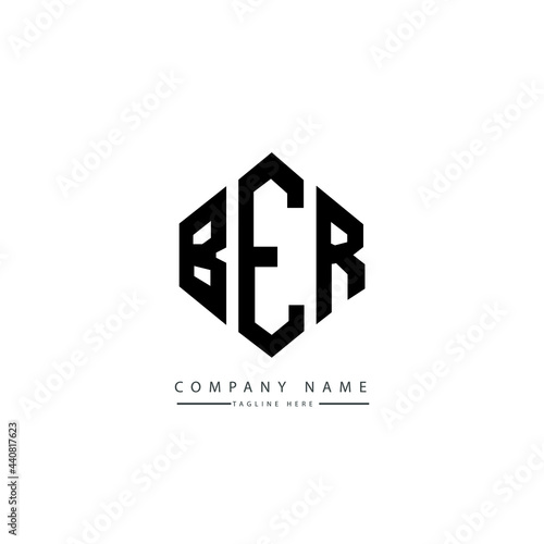 BER letter logo design with polygon shape. BER polygon logo monogram. BER cube logo design. BER hexagon vector logo template white and black colors. BER monogram, BER business and real estate logo. 