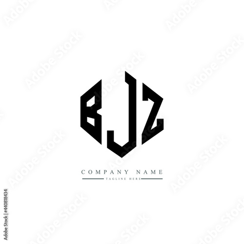 BJZ letter logo design with polygon shape. BJZ polygon logo monogram. BJZ cube logo design. BJZ hexagon vector logo template white and black colors. BJZ monogram, BJZ business and real estate logo. 