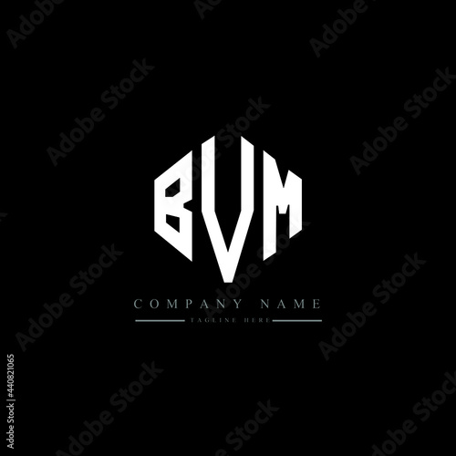 BVM letter logo design with polygon shape. BVM polygon logo monogram. BVM cube logo design. BVM hexagon vector logo template white and black colors. BVM monogram, BVM business and real estate logo. 