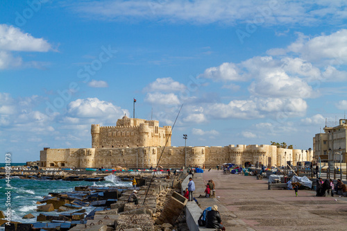 Foto The Citadel of Alexandria in Egypt