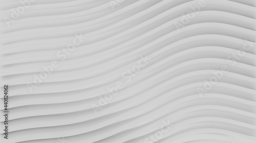 Abstract white background of stripes and lines.3d illustration