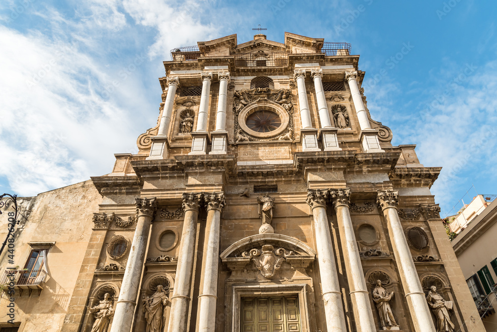 Parish Church of Santa Maria della Pieta in Palermo, Sicily, Italy