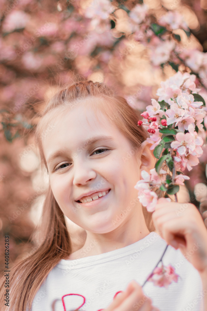 Cute happy little girl 8-12 years old with nice smile looking at camera. Cute happy little girl 8-12 years old with nice smile looking at camera.