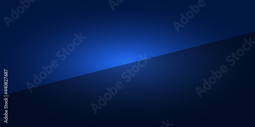 abstract blue background with half screen and gradient background
